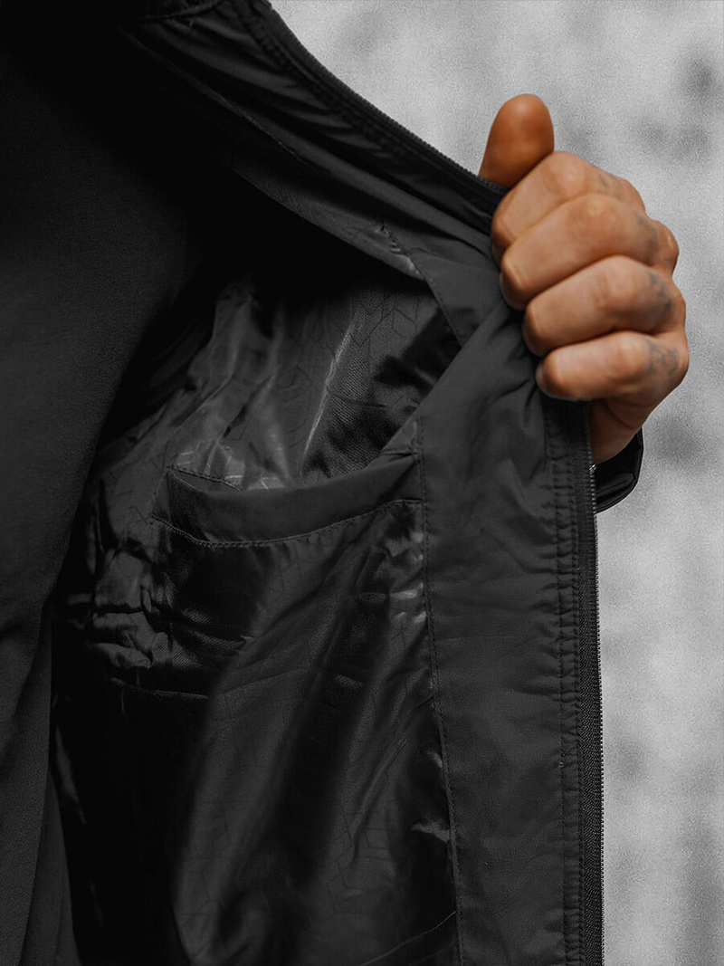 Pánská Bunda Černá OZONEE JS/22M309/392