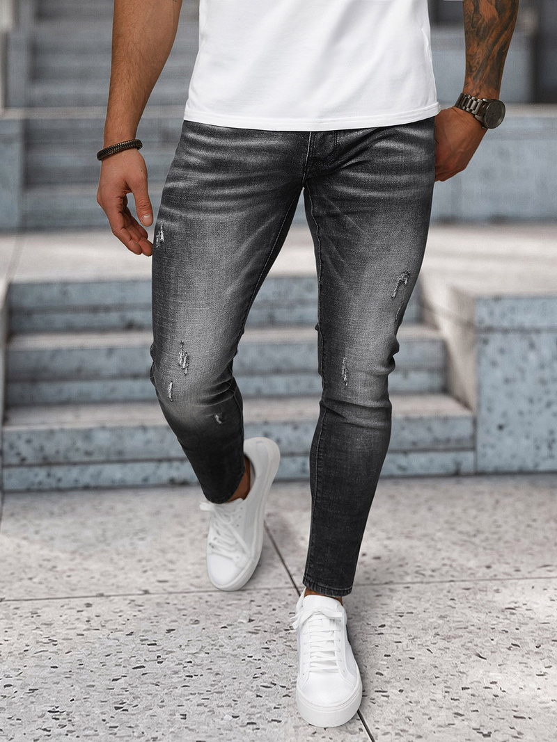 Pánské Džíny Černé OZONEE NB/MP0070N