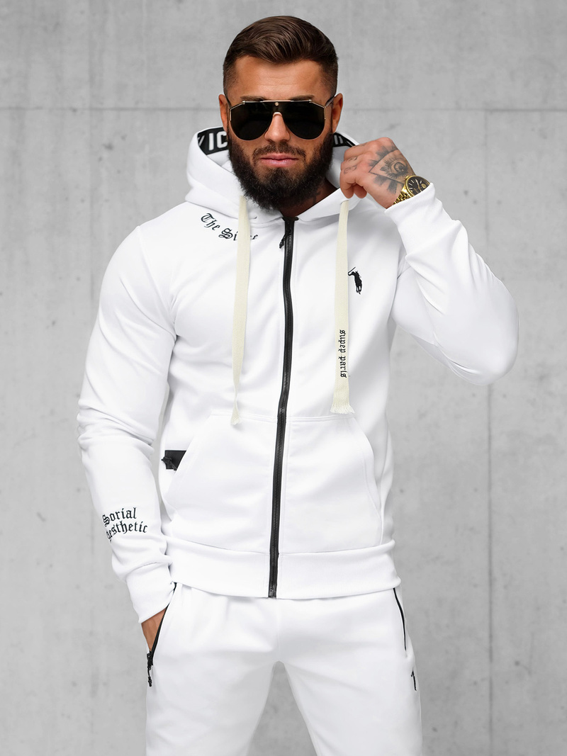 Pánská Tepláková Souprava Bílé OZONEE O/LN11675