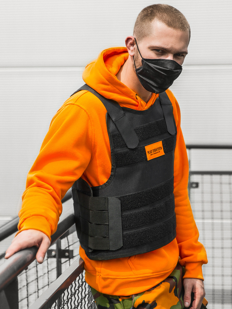 Pánská Vesta Černá OZONEE PE/4003