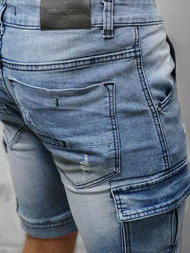 Pánské Džínové Kraťasy Světle Modré OZONEE NB/MP0039BC