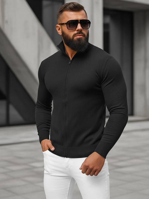 Pánský Svetr Černý OZONEE NB/MM6004/4Z