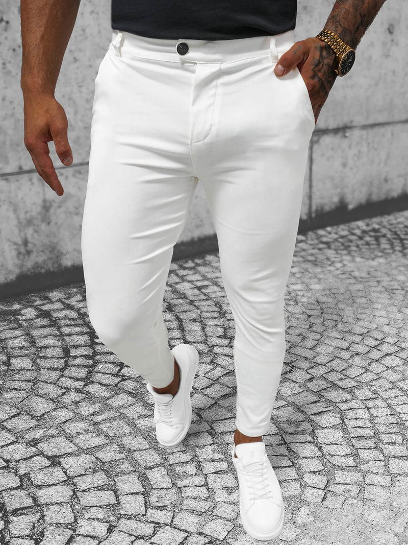 Pánské Chino Kalhoty Ecru OZONEE O/P4049