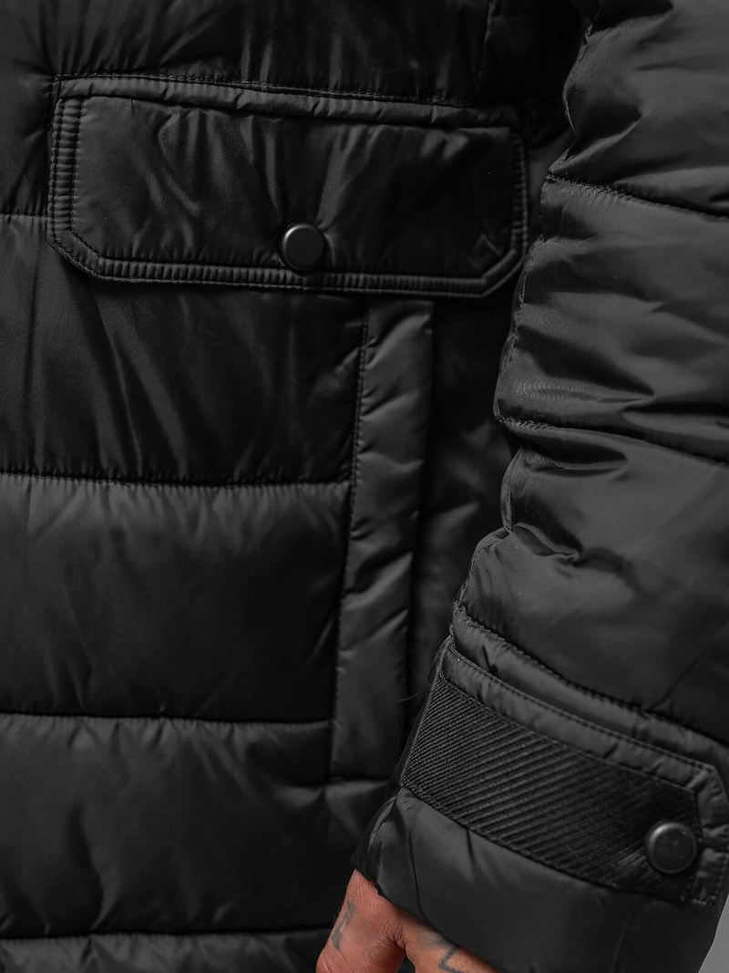 Pánská Zimní Bunda Černá OZONEE JS/22M63/392