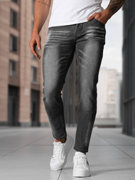 Pánské Džíny Grafitové OZONEE NB/MP0199GSZ