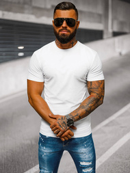 Pánské Tričko Bílý OZONEE NB/MT3001Z