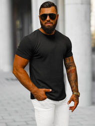 Pánské Tričko Černé OZONEE O/7766T