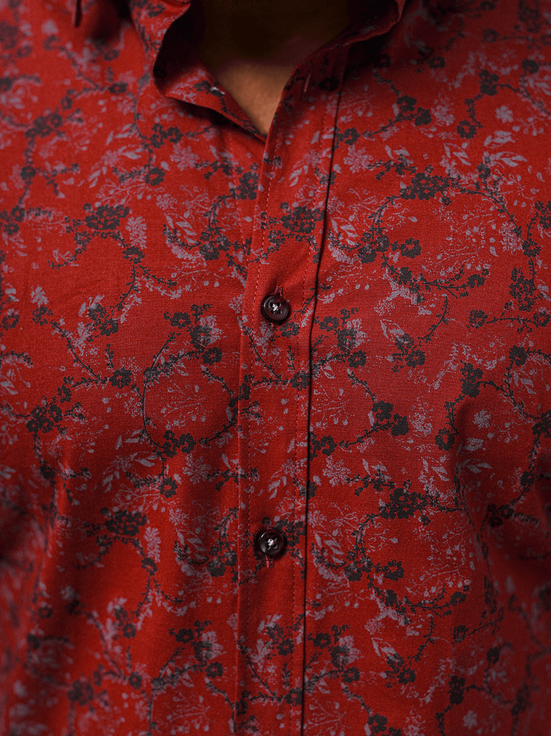 Pánská Košile Vínová OZONEE O/V13