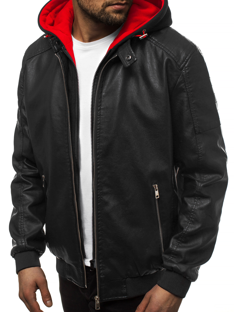 Pánská Bunda Černo-Červená OZONEE N/6132