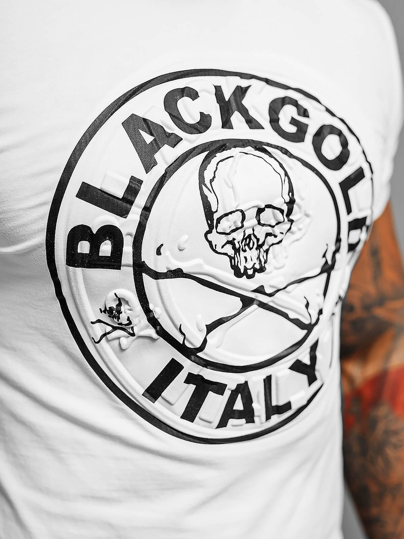 Pánské Tričko Bílé OZONEE NB/MT3074