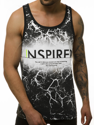 Pánské Tílko Bílé OZONEE JS/SS11050