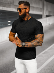 Pánské Tričko Černé OZONEE NB/MT3056Z