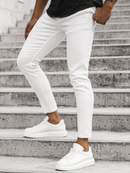 Pánské Džíny Bílé OZONEE DP/586/R1