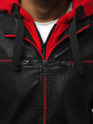 Pánská Bunda Černo-Červená OZONEE N/6129