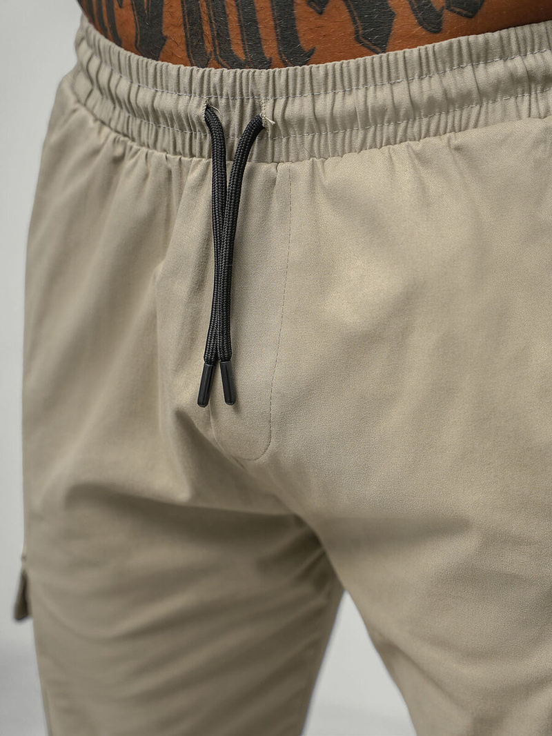 Pánské Chino Jogger Kalhoty Béžové OZONEE O/G3014Z