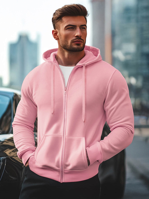 Pánská Mikina Prášková růžová OZONEE JS/2008Z