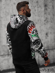 Pánská Mikina Černá OZONEE O/B270