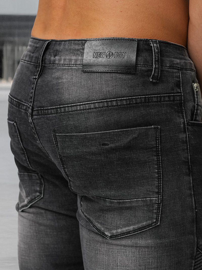 Pánské Džíny Černé OZONEE NB/MP0142NZ