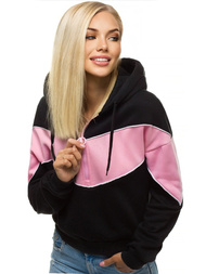 Dámská Mikina Černá OZONEE JS/KSW2036