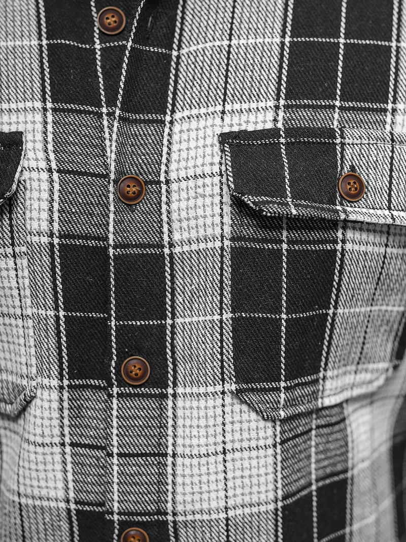 Pánská košile černá OZONEE NB/MC727N