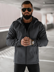 Pánská softshellová bunda grafitová OZONEE JS/27B6523/5Z