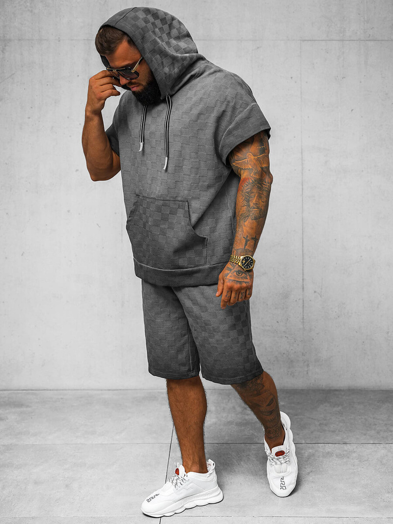 Pánská Tepláková Souprava Černá OZONEE O/3C113/9