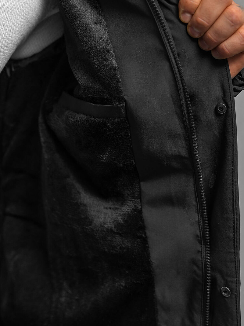 Pánská Bunda Černá OZONEE JS/31M5011