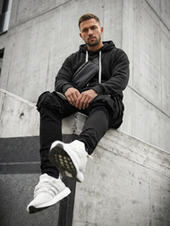 Pánská Mikina Černá OZONEE O/G3065