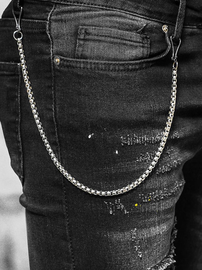 Pánské Džíny Černé OZONEE O/MB465