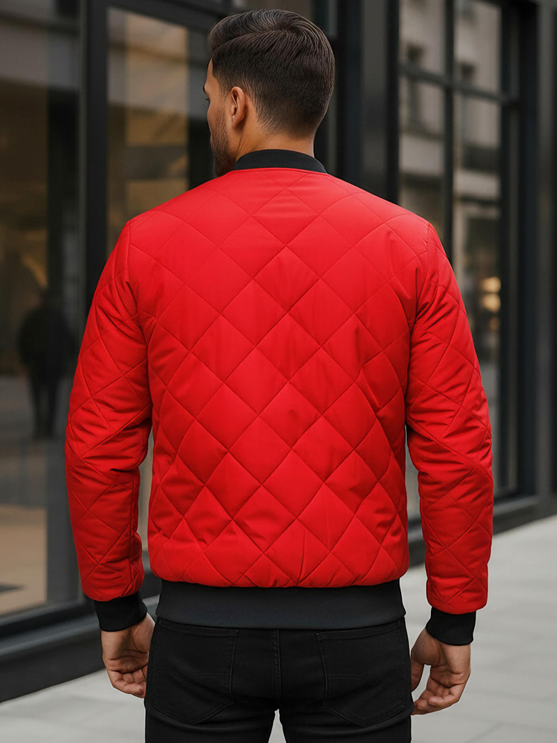 Pánská Bunda Červená OZONEE JS/MY01Z