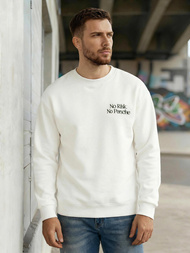 Pánská Mikina Bílá OZONEE JS/65B3918/1Z