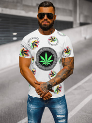 Pánské Tričko Bílé OZONEE O/T135/1