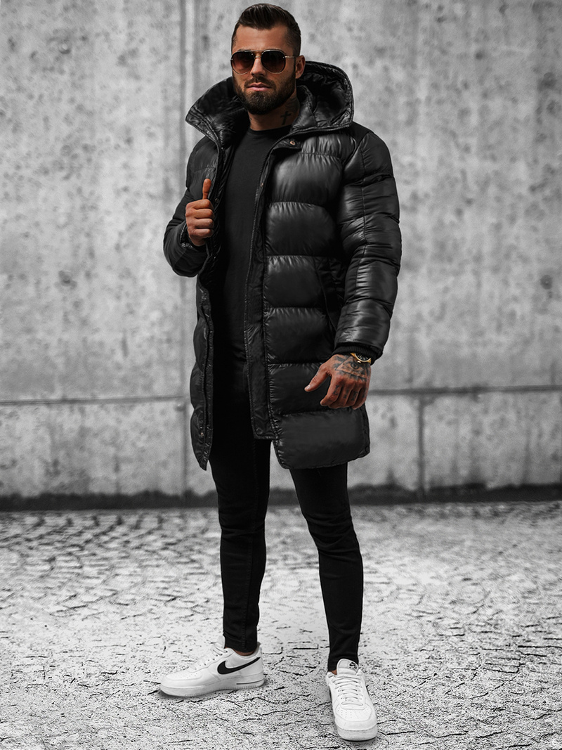 Pánská Bunda Černá OZONEE O/M800Z