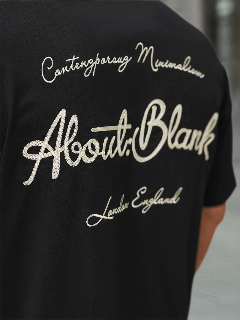 Pánské Tričko Černé OZONEE O/QQ1195