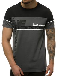 Pánské Tričko Grafitové OZONEE JS/SS11002Z