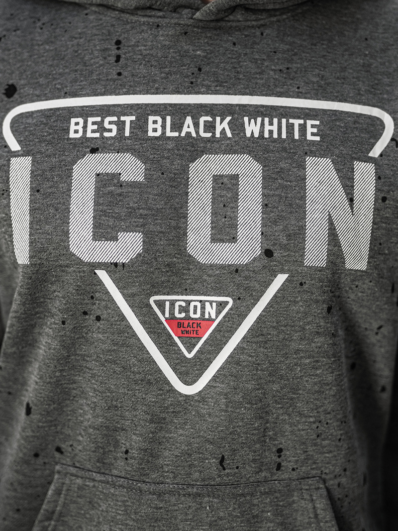 Pánská Mikina Grafitová OZONEE JS/8B1737/5