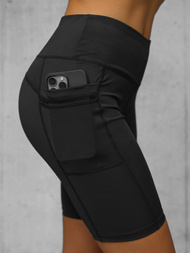 Krátké dámské legíny černé OZONEE JS/XY24004S