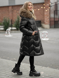 Dámská Zimní Bunda Černá OZONEE O/5M3229/392Z