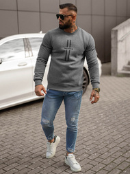 Pánská Mikina Grafitová OZONEE JS/8B1358/5