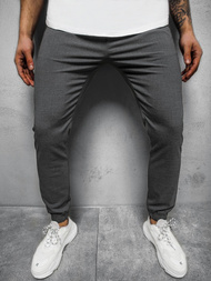 Pánské Chino Kalhoty Tmavě-Šedé OZONEE DJ/5539