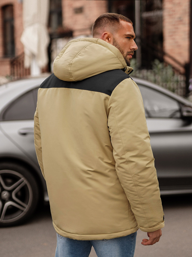 Pánská Zimní Bunda Béžová OZONEE JS/22M322/62Z