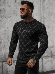 Pánská Mikina Černá OZONEE O/5919BZ