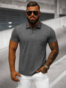 Pánské Polo Tričko Grafitové OZONEE JS/8T80/5Z