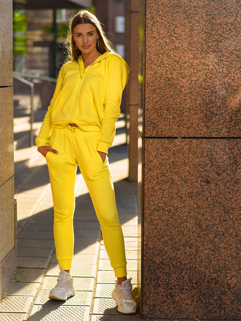 Dámské tepláky Žluté OZONEE JS/CK01