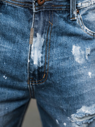 Pánské Džínové Kraťasy Modré OZONEE O/VIP-2441