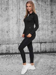 Dámská Mikina Černá OZONEE JS/HD154/1Z