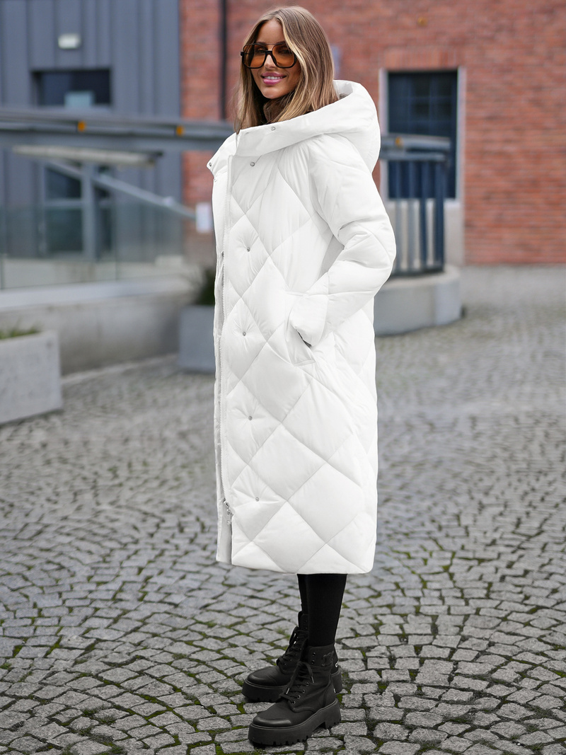 Dámská Bunda Bílá OZONEE JS/5M3173/281Z