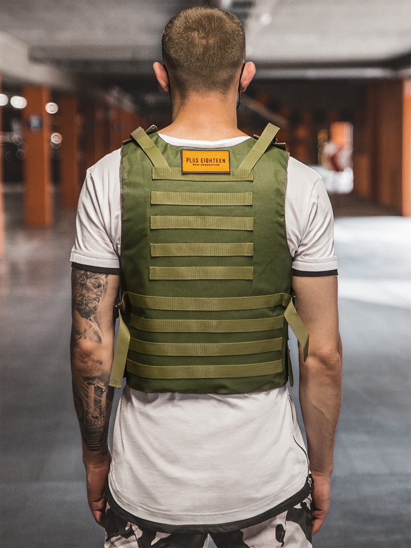 Pánská Vesta Khaki OZONEE PE/4003