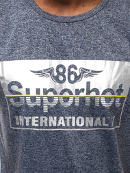 Pánské Tričko Námořnické Modré OZONEE JS/KS2056Z