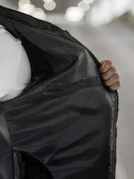 Pánská Bunda Černá OZONEE JS/8M986/392Z